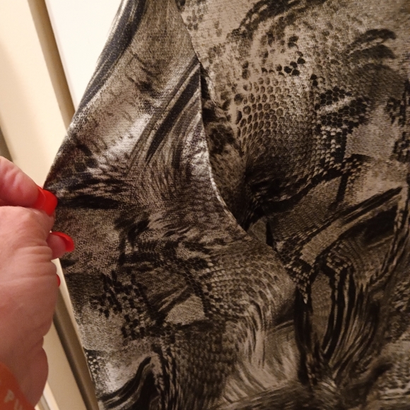 Attitudes By Renee Black and Gray Sleeveless Midi Sundress NWOT! Gorgeous! HP!! - Picture 7 of 7